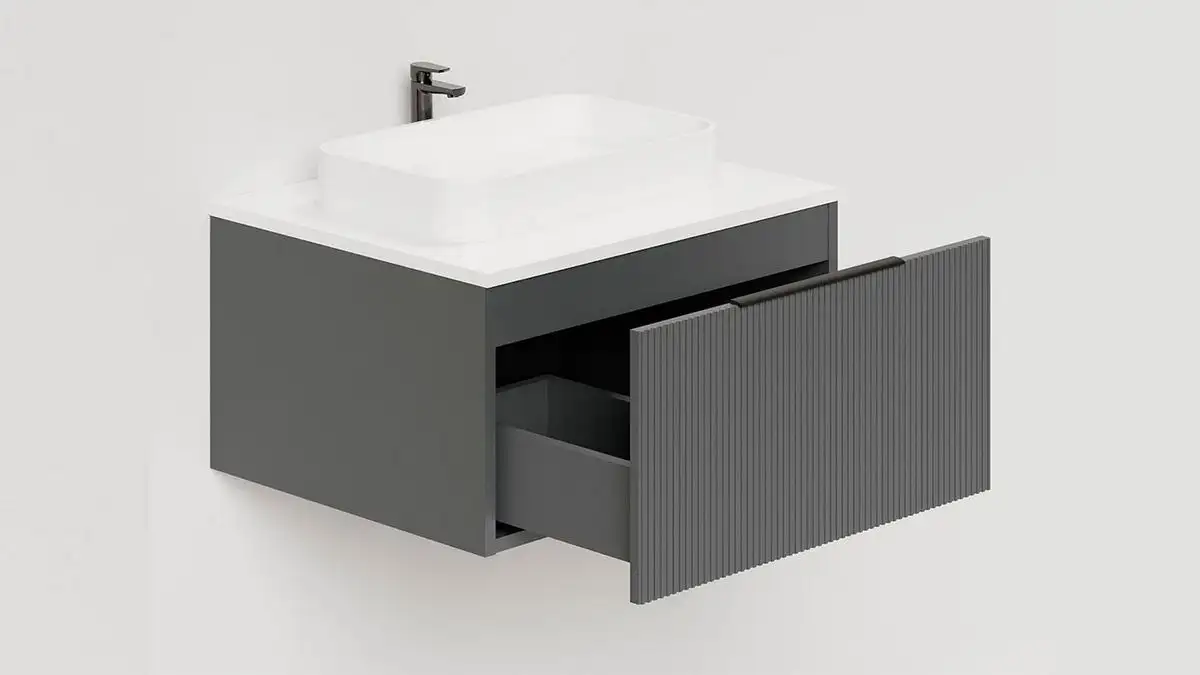 Salini Тумба под умывальник Touch V 60 T600V1A (антрацит) – фото товара