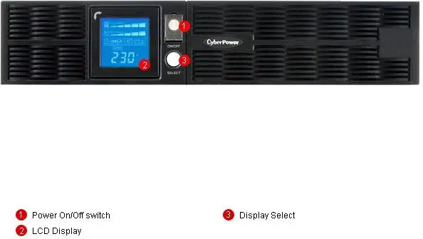Источник бесперебойного питания CyberPower PR2200 LCD 2U (PR2200ELCDRT2U) – фото товара