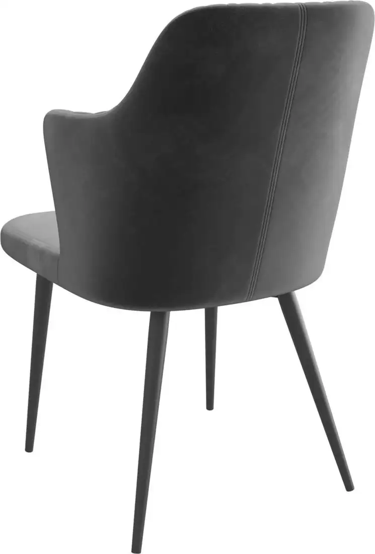 Стул с подлокотниками Мамадома Freddy (d10 Hematite Lux/черный)