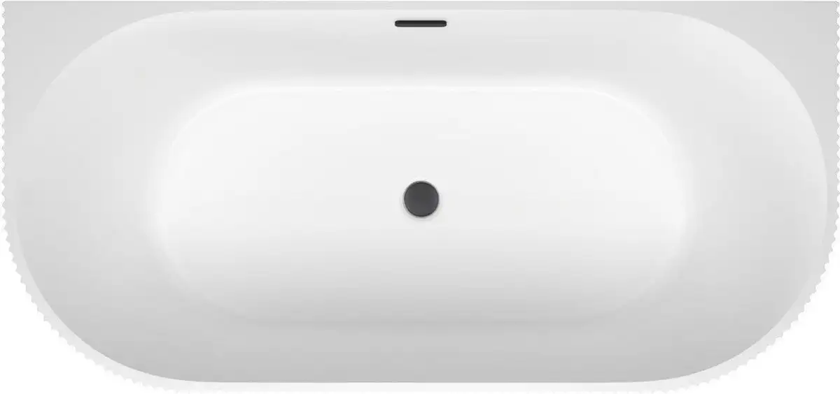 Ванна Wellsee Festive Fox 150x75 28730103R (пристенная ванна белый глянец, экран, ножки, сифон-автомат матовый черный) - фото товара