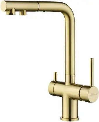 Смеситель Paulmark Serpentine Se213222-LG (светлое золото) - изображение в каталоге