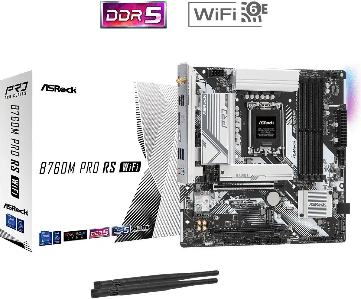 Материнская плата ASRock B760M Pro RS WiFi – фото товара