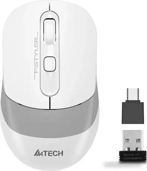 Мышь A4Tech Fstyler FG10CS Air (белый/серый) – фото товара