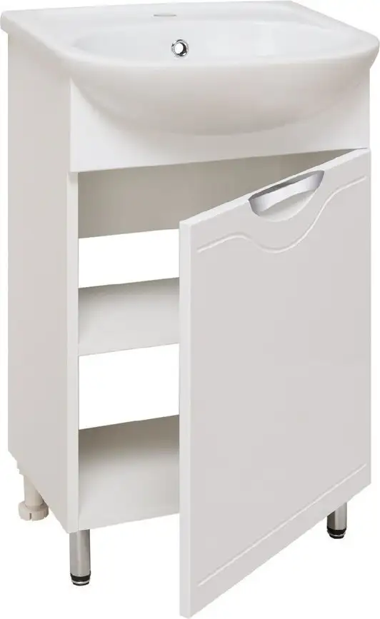 Runo Тумба с умывальником Runo Фортуна 50 + Уют 50 (напольная) – фото товара