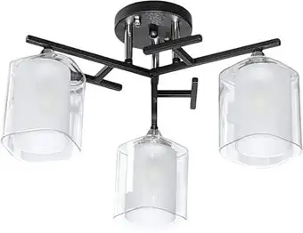 Люстра средней высоты Aitin Pro НПБ 02-3x60-101 5019/3 (черный/хром) – изображение в каталоге