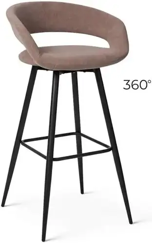 Стул с подлокотниками Мамадома Barny-R 900 (b05 Latte Lux/черный) – изображение в каталоге