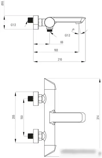 Смеситель Deante Arnika Titanium BQA D10M - фото товара