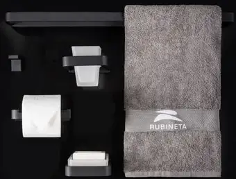 Набор для туалета Rubineta Edela 670115 (черный) – изображение в каталоге