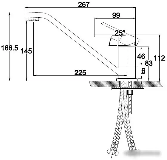 Смеситель Kaiser Sonat (песчаный мрамор) [34033-1 Sb] - фото товара