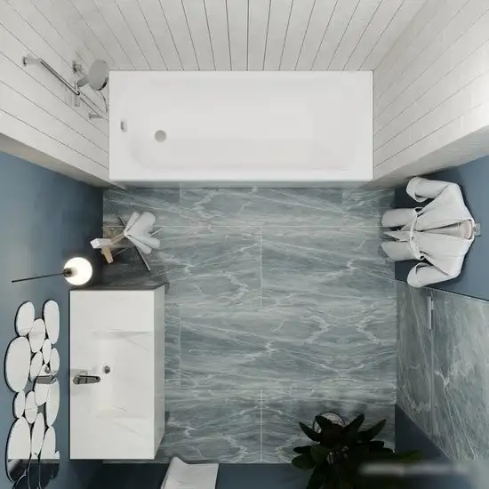 Ванна 1AcReal Дюна 150х70 (с ножками и экраном) - фото товара