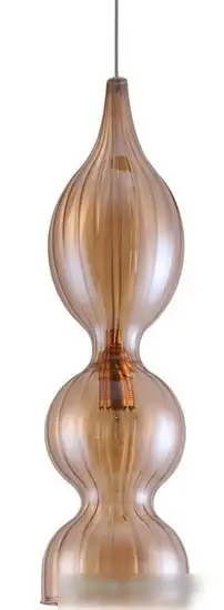 Подвесная люстра Crystal Lux Iris SP1 B Amber – фото товара