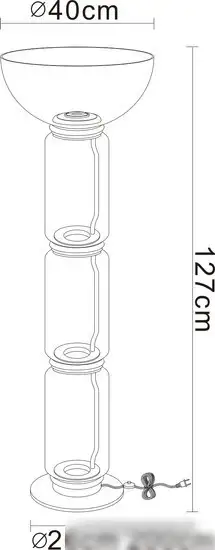 Торшер Divinare Trumpet 1242/06 PN-30