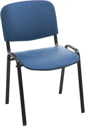 Офисный стул Helmi Изо HL-F01 359863 (черный/кожзам синий) – изображение в каталоге