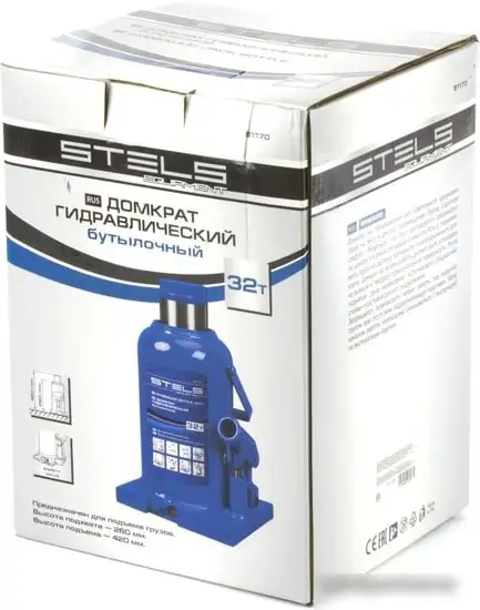 Бутылочный домкрат Stels 51170 32т – фото товара