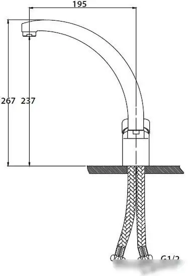 Смеситель Kaiser County 55244-11 (бежевый) - фото товара