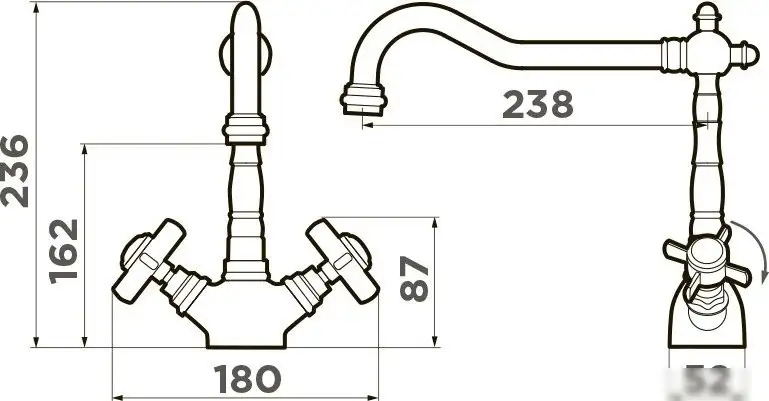 Смеситель Omoikiri Tokigawa-G - фото товара