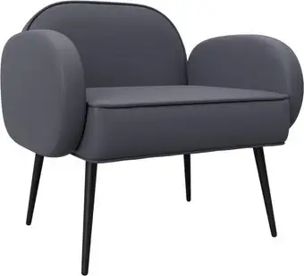 Интерьерное кресло Лига диванов Лига-086 132435 (экокожа Grifon 15 серый) – изображение в каталоге