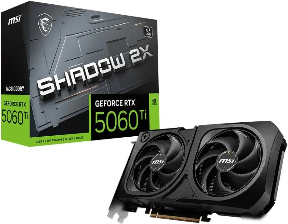 MSI GeForce RTX 5060 Ti 16G Shadow 2X Plus – фото товара