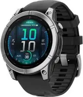 Умные часы Garmin Fenix 8 E 47мм (нержавеющая сталь, черный силиконовый ремешок) – изображение в каталоге