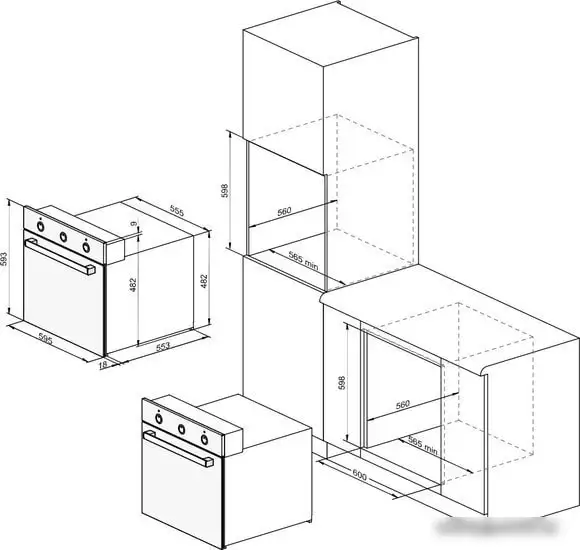 Электрический духовой шкаф Darina 1U5 BDE112 708 X5 - фото товара