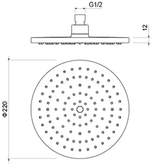 Душевая лейка Aquatek AQ2086MB - фото товара