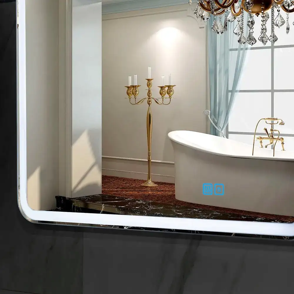 Пекам Зеркало Marta 1 100x80 marta1-100x80sp (с подсветкой, подогревом и сенсором на прикосновение) – фото товара