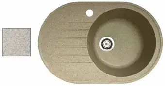 Кухонная мойка БелЭворс Rondo R (темно-бежевый) - изображение в каталоге