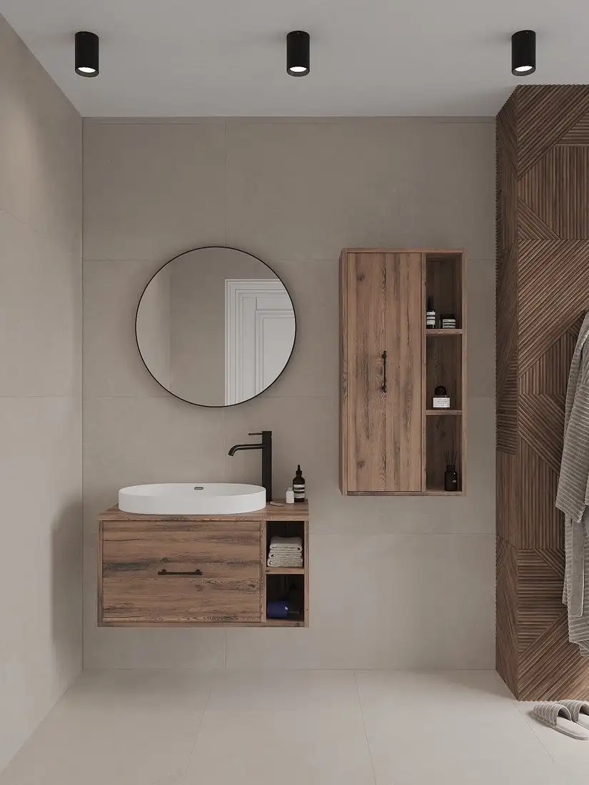 ЗОВ Тумба под умывальник Дион-Анталья 80 A80LOW1BC (дуб веллингтон) – фото товара