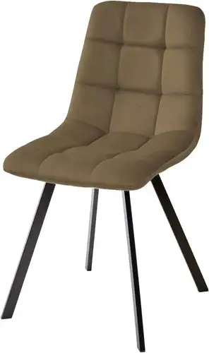 Стул M-City Ричи 688M05751 (H-71 шоколадный велюр/черный) – изображение в каталоге