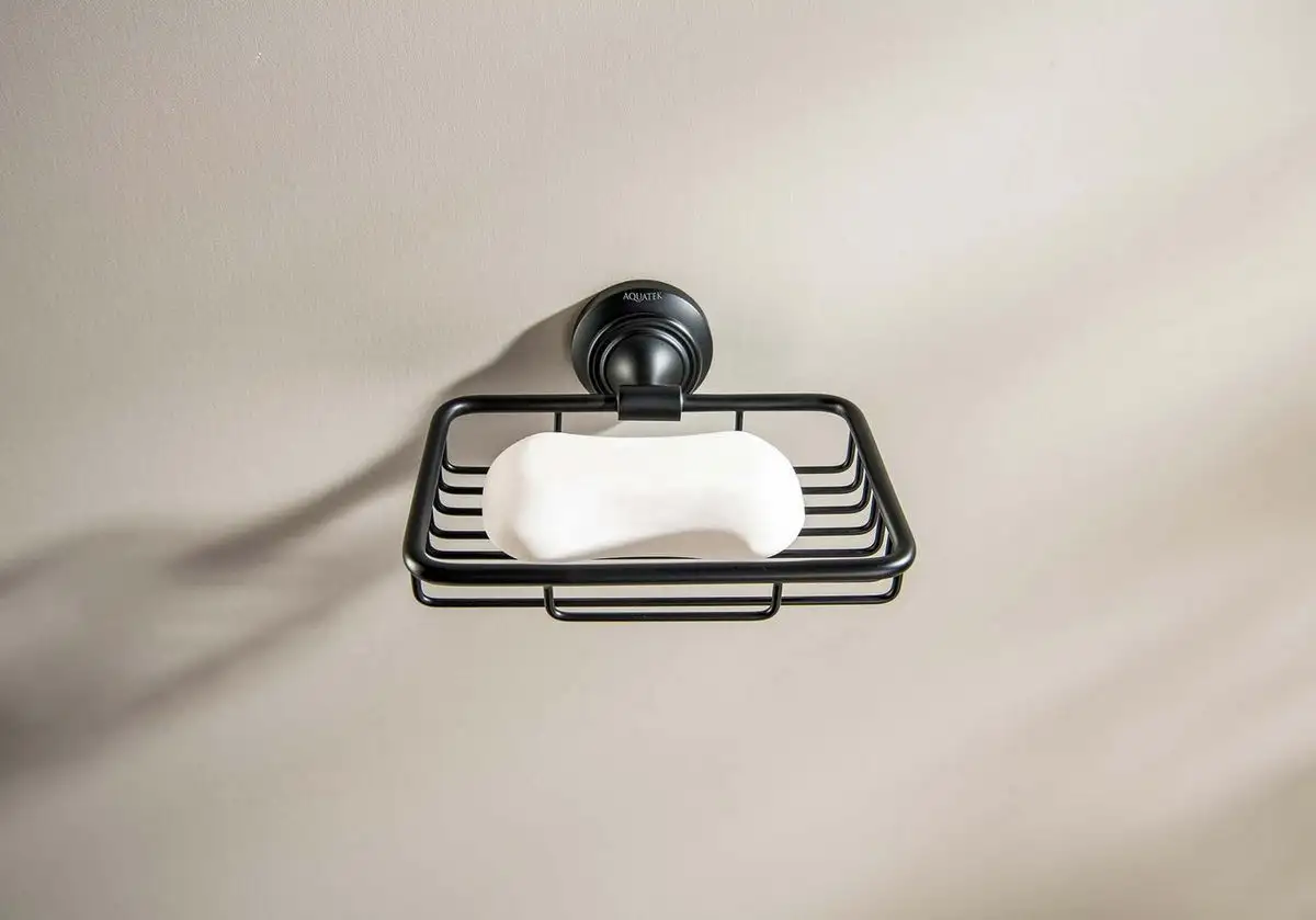 Мыльница Aquatek Классик AQ4533MB (черный матовый) – фото товара