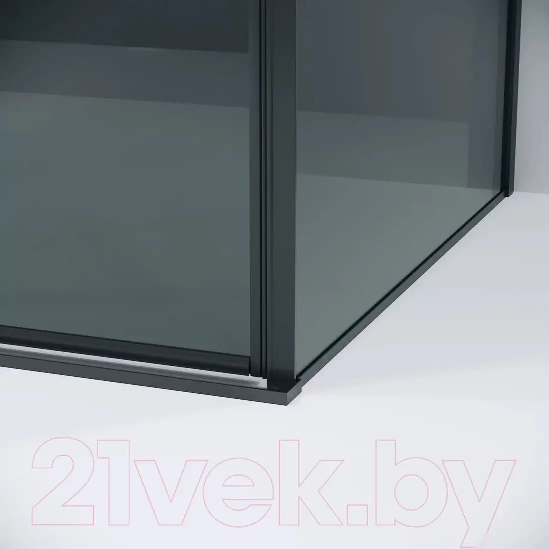 Душевая стенка Grossman Galaxy 100х195 200.K33.01.100.21.10 (черный матовый/стекло тонированное) - фото товара