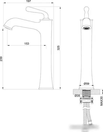 Смеситель Wonzon&Woghand WW-88239008-BGM - фото товара