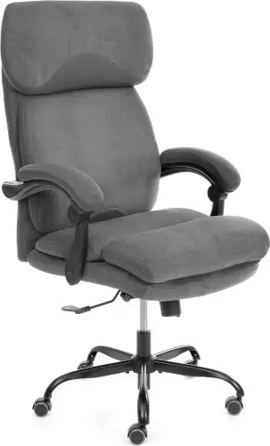 Офисное кресло TetChair Chief metalBL (ткань, серый, KUB 05/TW-12) – изображение в каталоге