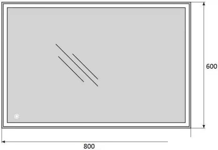 BelBagno Зеркало SPC-GRT-600-800-LED-TCH – фото товара