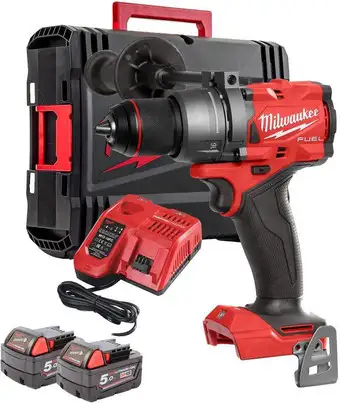Ударная дрель-шуруповерт Milwaukee M18 FUEL M18FPD3-502X 4933479860 (с 2-мя АКБ, кейс) – изображение в каталоге