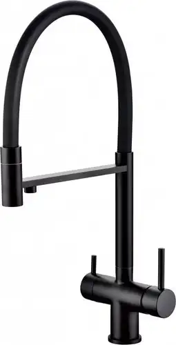 Смеситель Grocenberg GB4099 с гибким изливом (черный матовый) - изображение в каталоге
