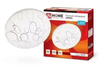Люстра-тарелка In Home 12Вт 230В 4000К 780лм (Орион) – изображение в каталоге