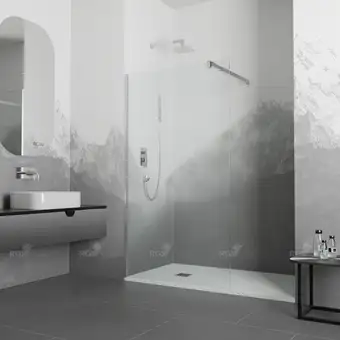 Душевая стенка RGW WA-001 351000110-11 100 (хром/прозрачное стекло) - изображение в каталоге