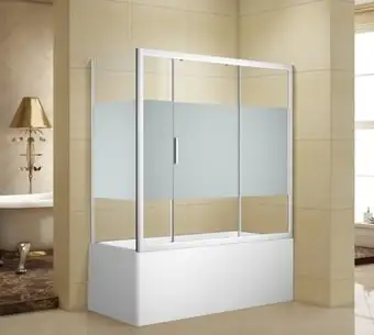 Душевая шторка Aquanet Practic AE10-B-160H150U-CP (прозрачное стекло)