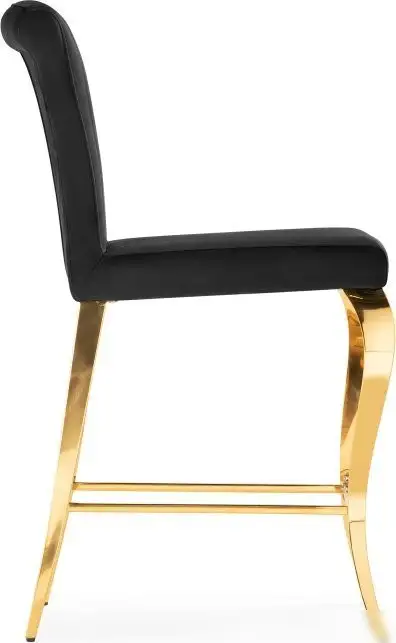Стул Woodville Joan полубарный (черный/золотой) – фото товара