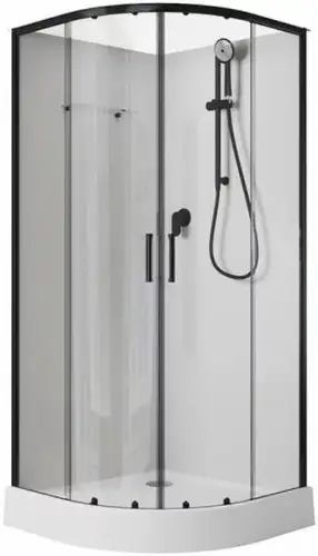Душевая кабина Aquanet Passion Evo R 100 (черный) - изображение в каталоге