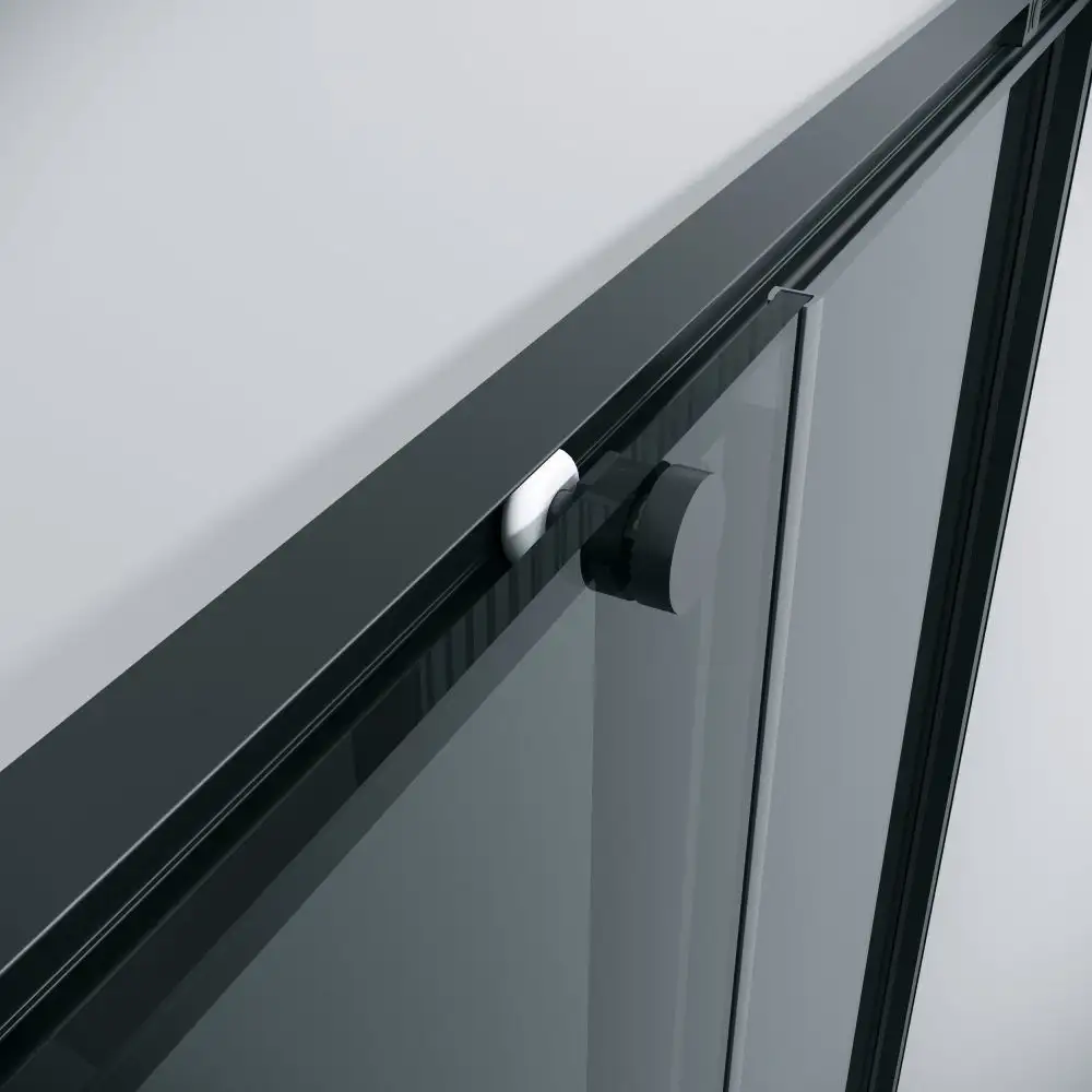 Душевой уголок Grossman Galaxy 100x80x195 300.K33.01.1080.21.10 (черный матовый/тонированное стекло) - фото товара
