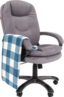 Кресло CHAIRMAN Home 668 с пледом (Т-53 серый)