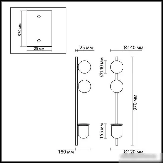 Бра Odeon Light Flower 4681/2WA – фото товара