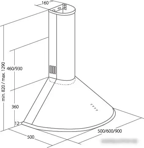Кухонная вытяжка Akpo Dandys 60 WK-4 (нержавеющая сталь) - фото товара