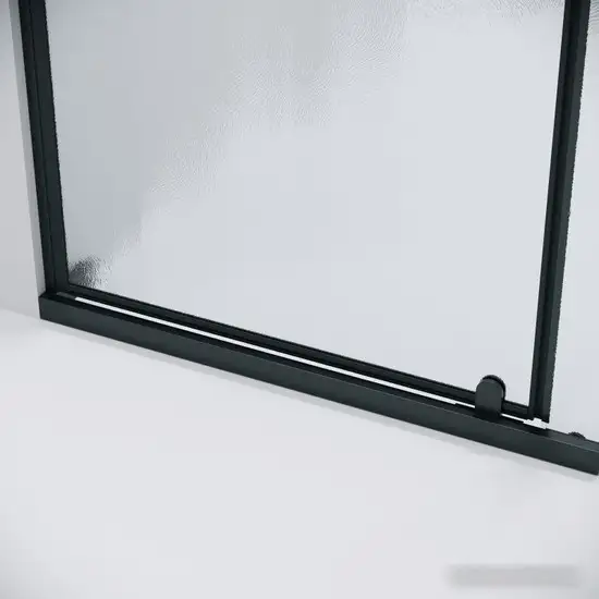 Душевая дверь Grossman Pragma 110x195 100.K33.03.110.21.02 (черный матовый/шиншилла стекло) - фото товара