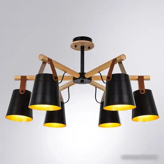 Люстра средней высоты Arte Lamp Thomas A7032PL-6BK – фото товара