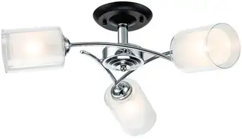 Люстра средней высоты Escada 1170/3P (хром/черный) – изображение в каталоге