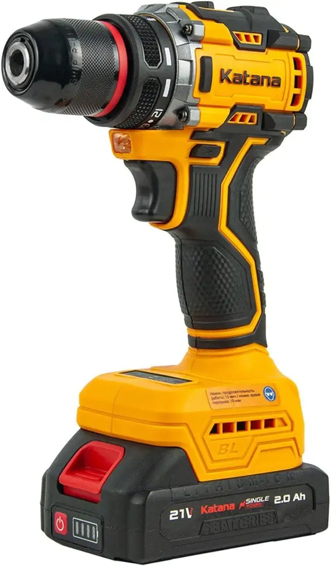 Дрель-шуруповерт Katana BCD5501 (с 2-мя АКБ, кейс) – фото товара
