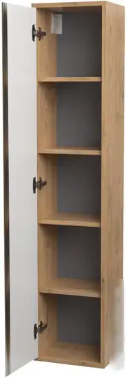 ЗОВ Шкаф-пенал Парма 150 PP150LHO0MBPMC1A (дуб/черный) – фото товара